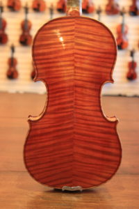 1P Back Violin Set ToneWood Flamed Curly Maple Back and Neck 6317 